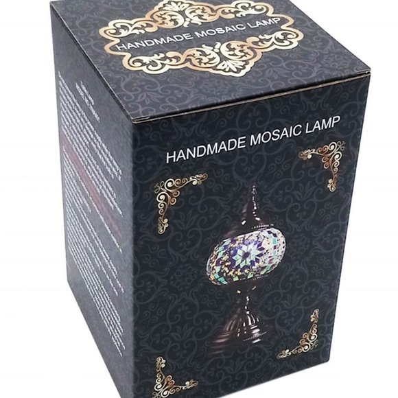 Home Made Mosiac Table Lamps (2) - HMMGL2 - Picture 5 of 7